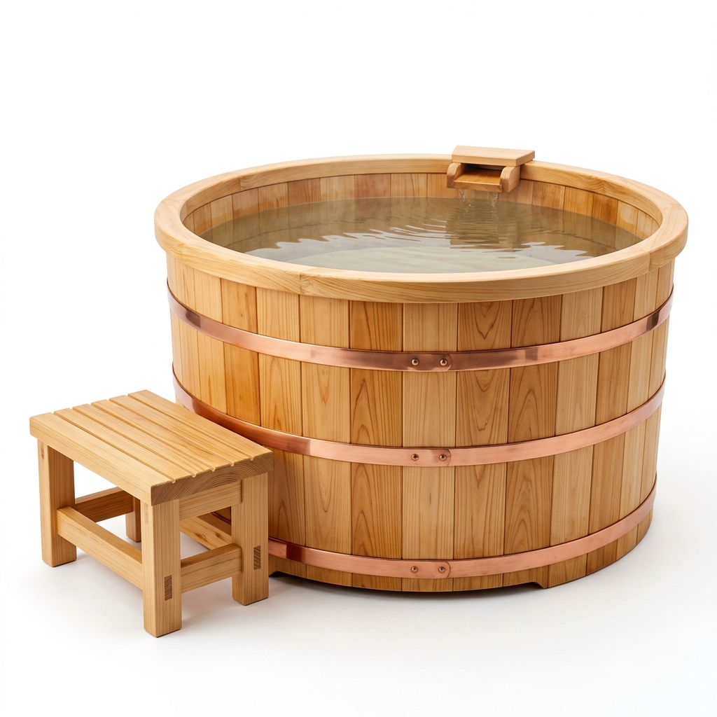 Các kiểu bồn tắm gỗ