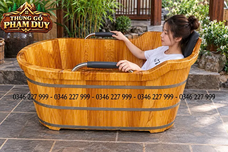 BỒN TẮM BẰNG GỖ PƠ MU
