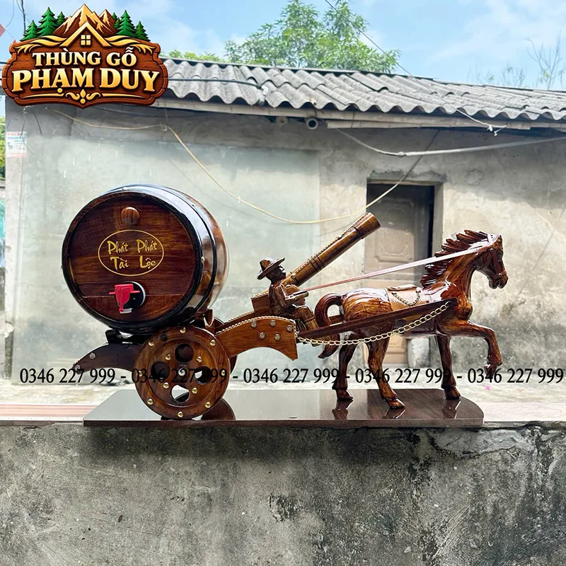 ngựa kéo bình rượu đẹp